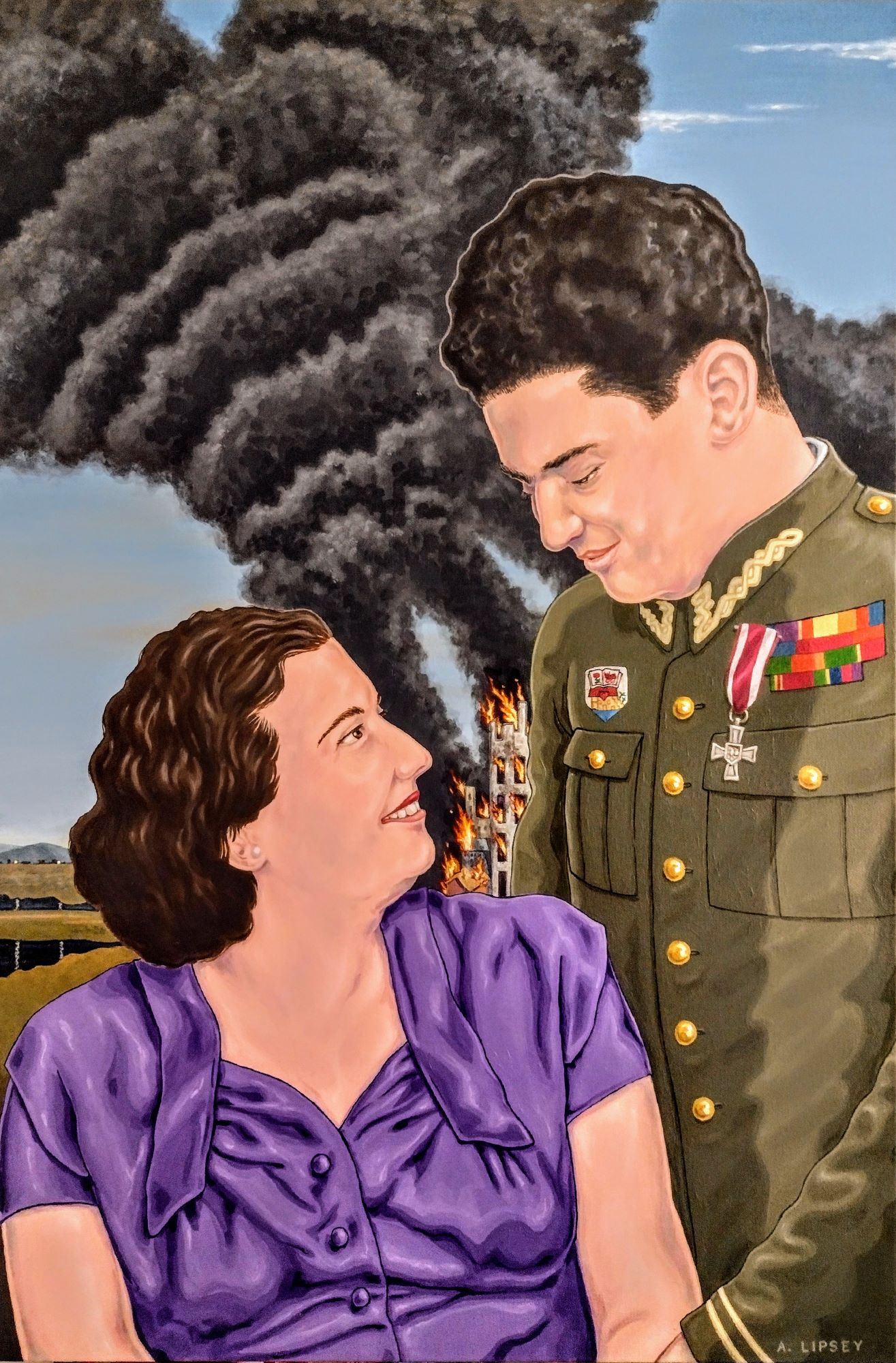 The Major and His Bride.